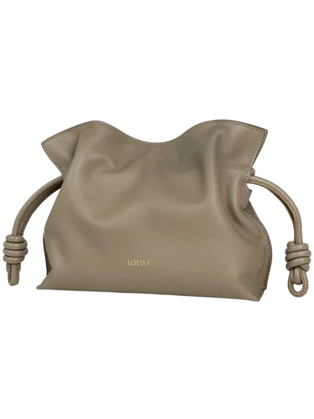 Loewe Flamenco Clutch Mini 2-Way Leather Sand